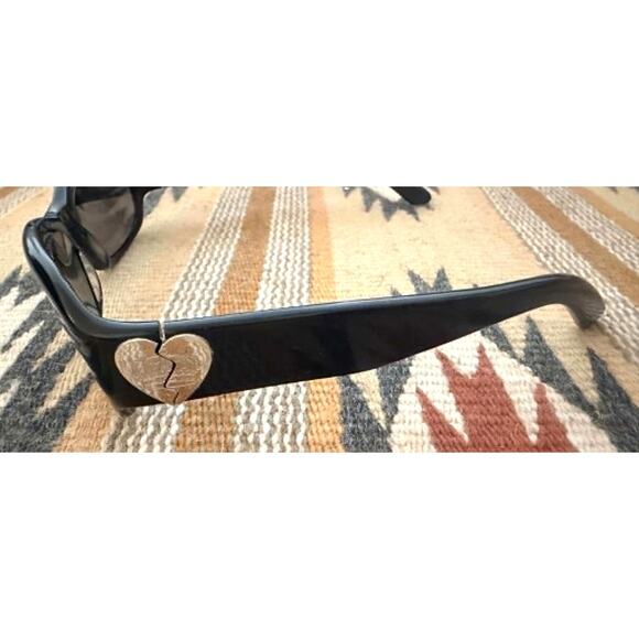 Vintage Juicy Couture Dude Where\'s My Couture RX Eyeglass Frames Black Y2K ~ EUC main image 4